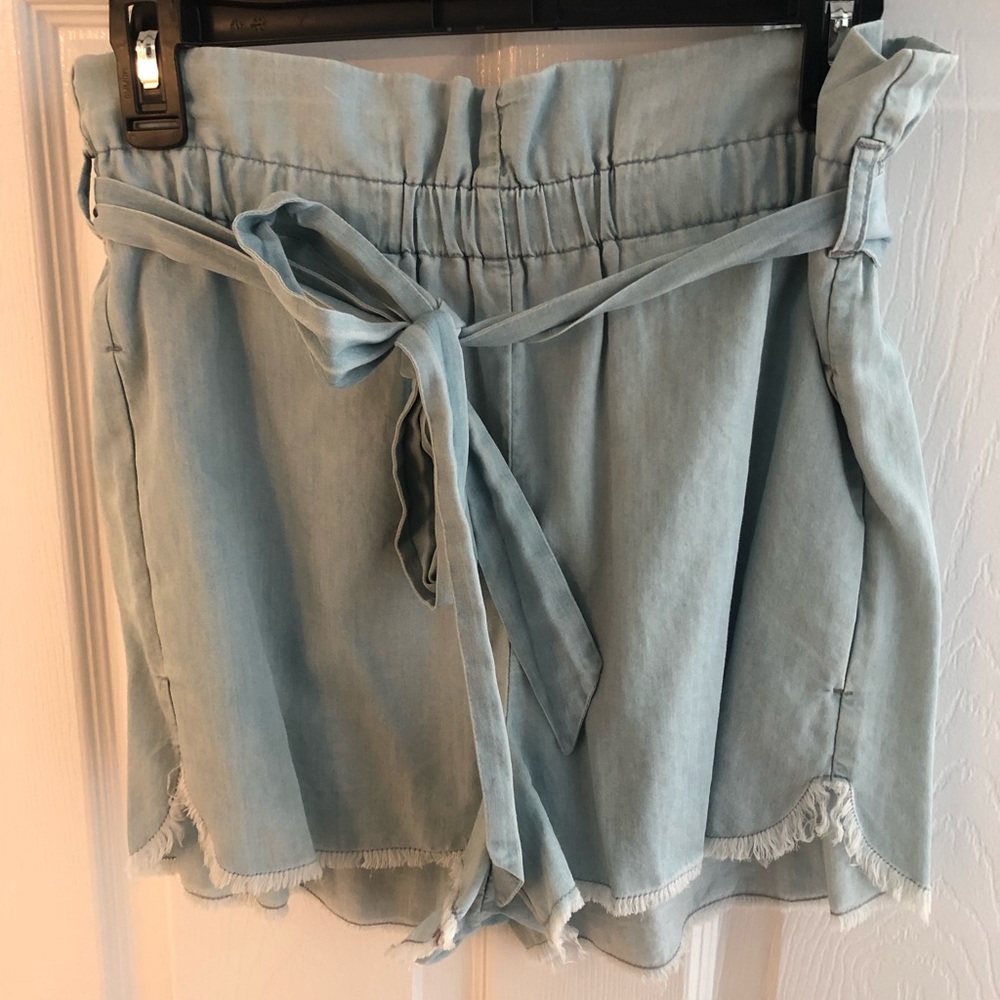 Denim Paper Bag Short